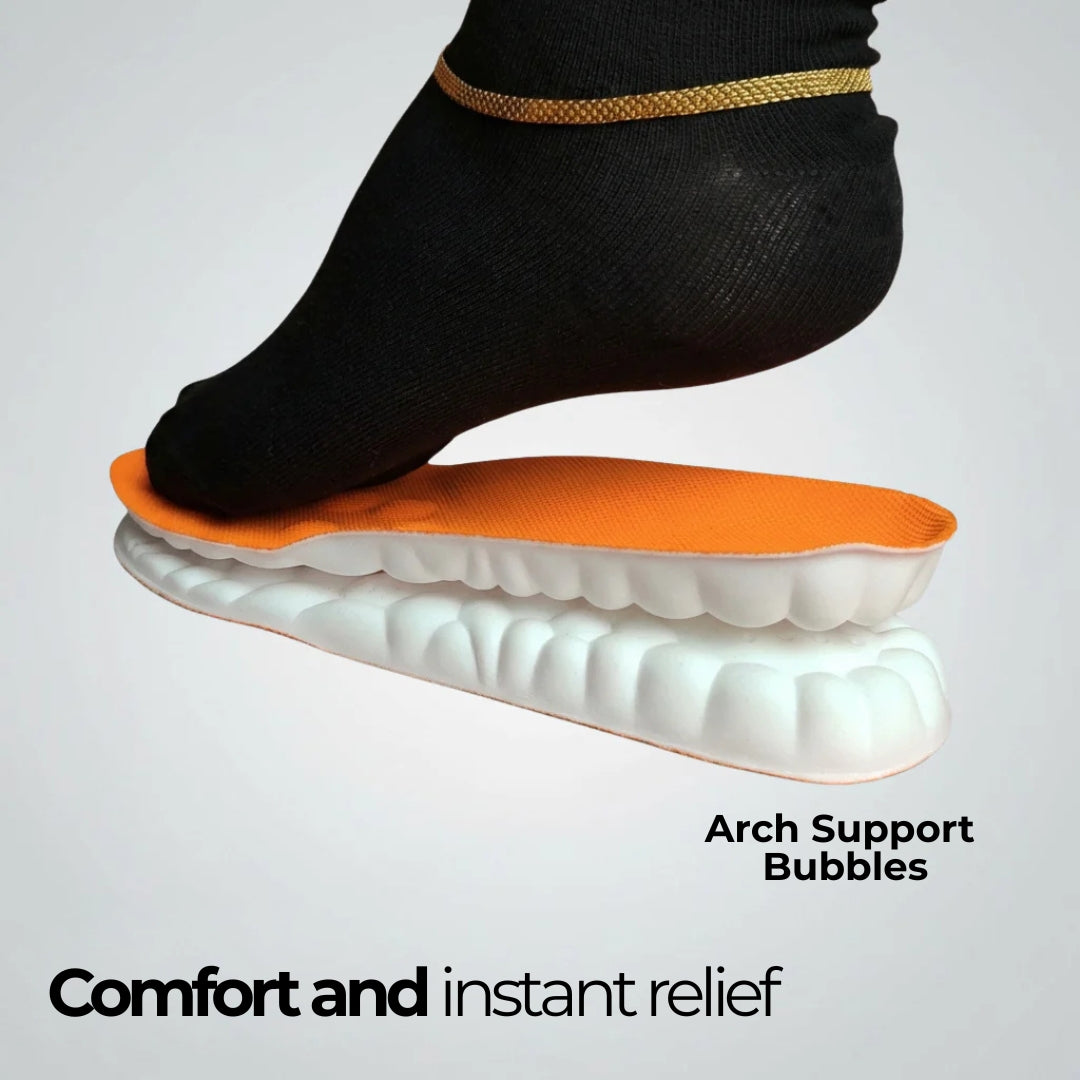 SOLYDIA™ MASSAGING INSOLES: 12-Hour Non-Stop Relief & Comfort